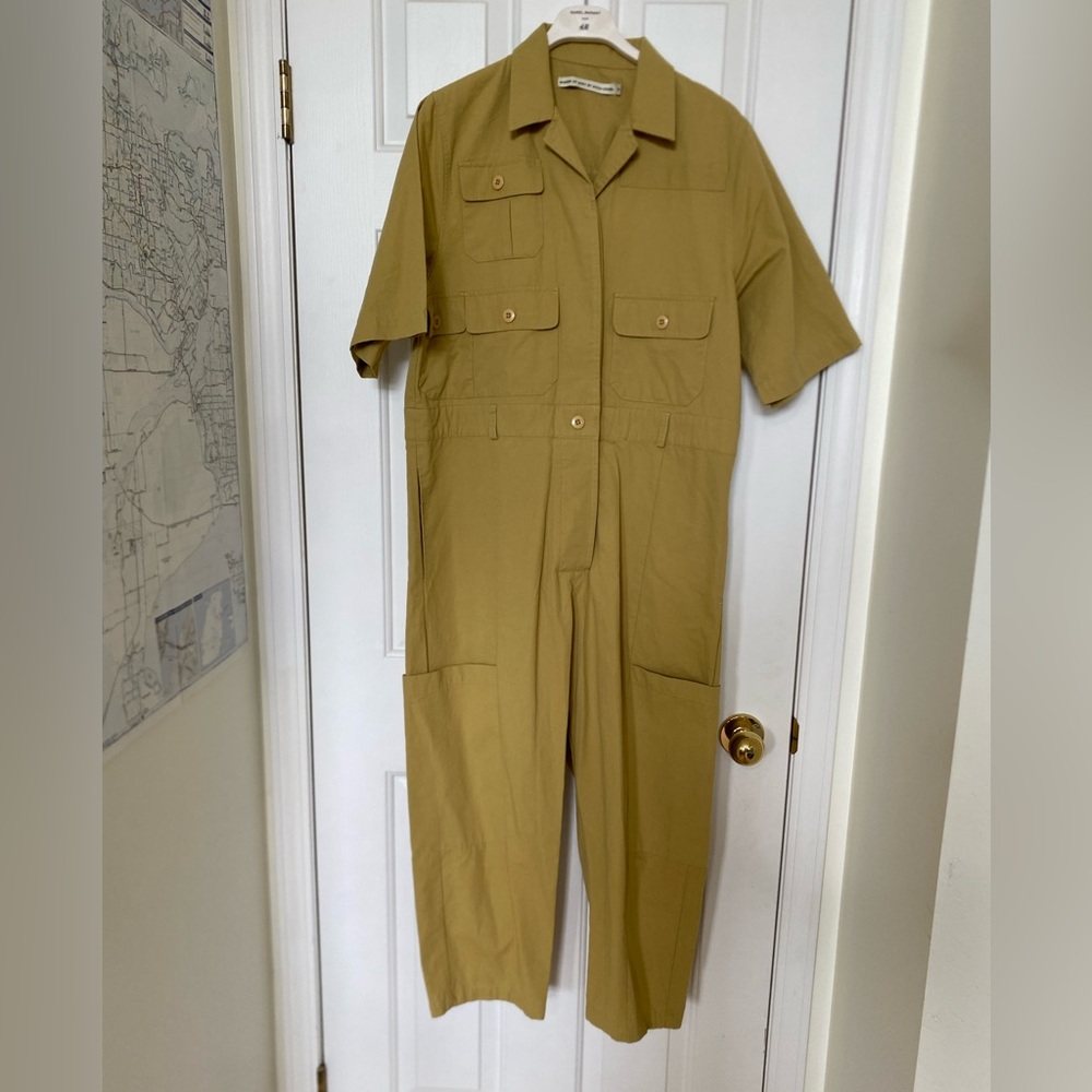 ⭐️ Shades of Grey by Micah Cohen jumpsuit mustard size medium